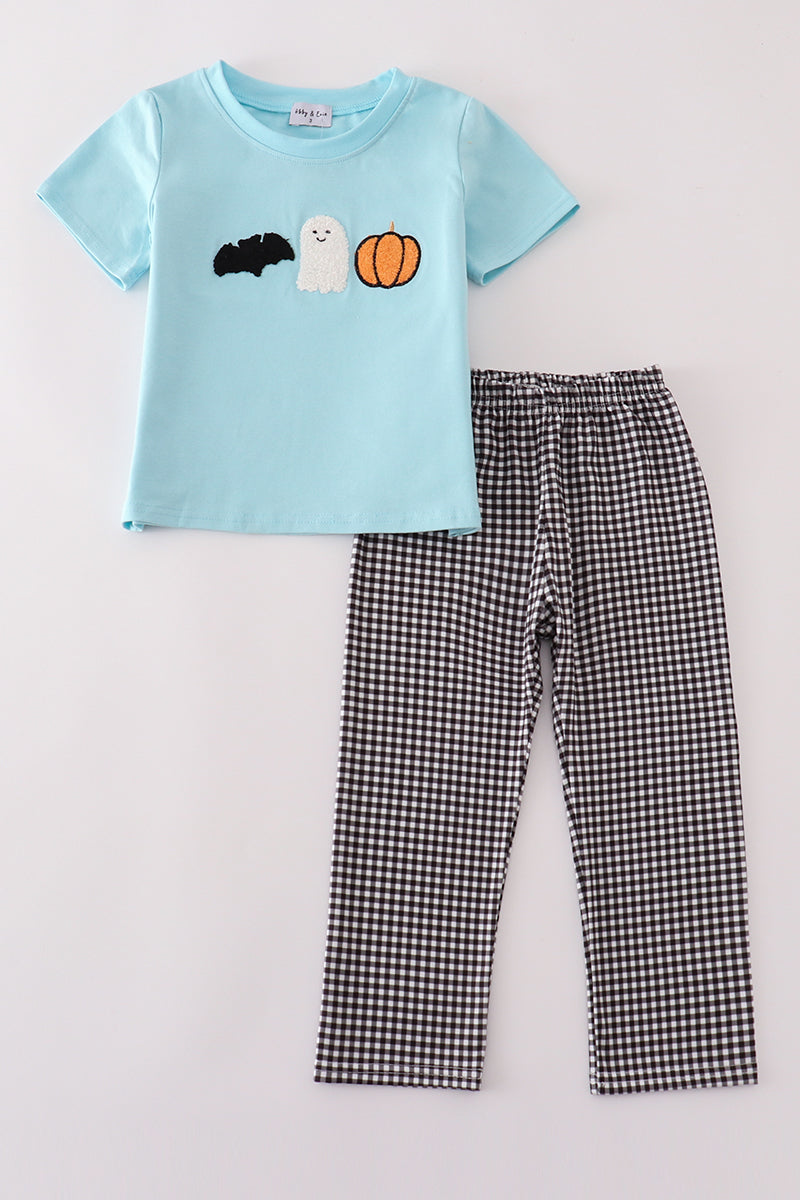 Boys French Knot Halloween Trio Pants Set