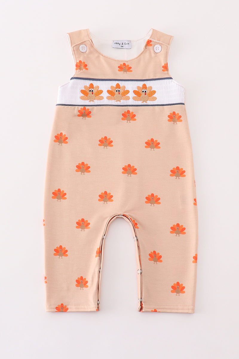 Boys Khaki Smocked Turkey Longall