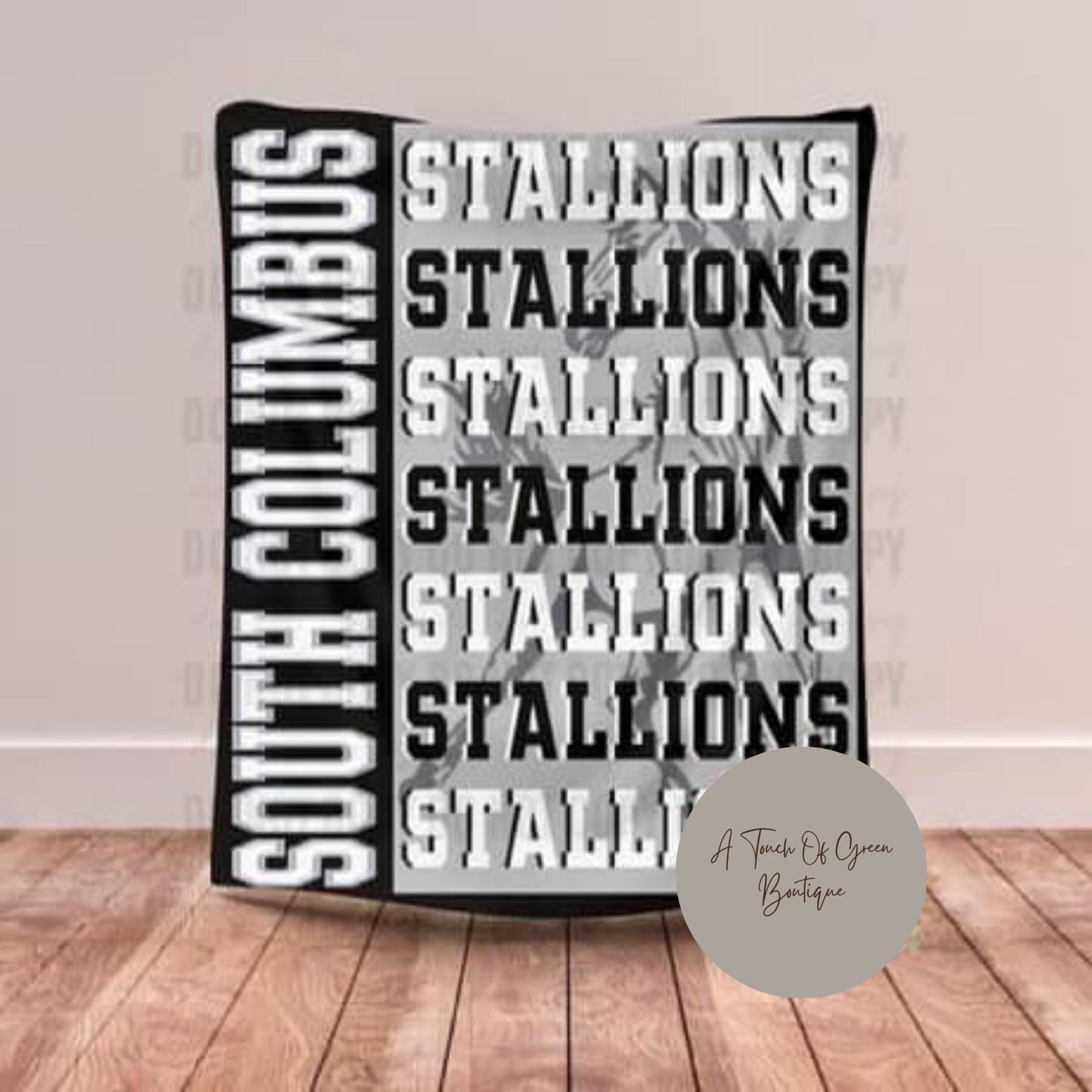 SCHS Stallions Plush Blanket