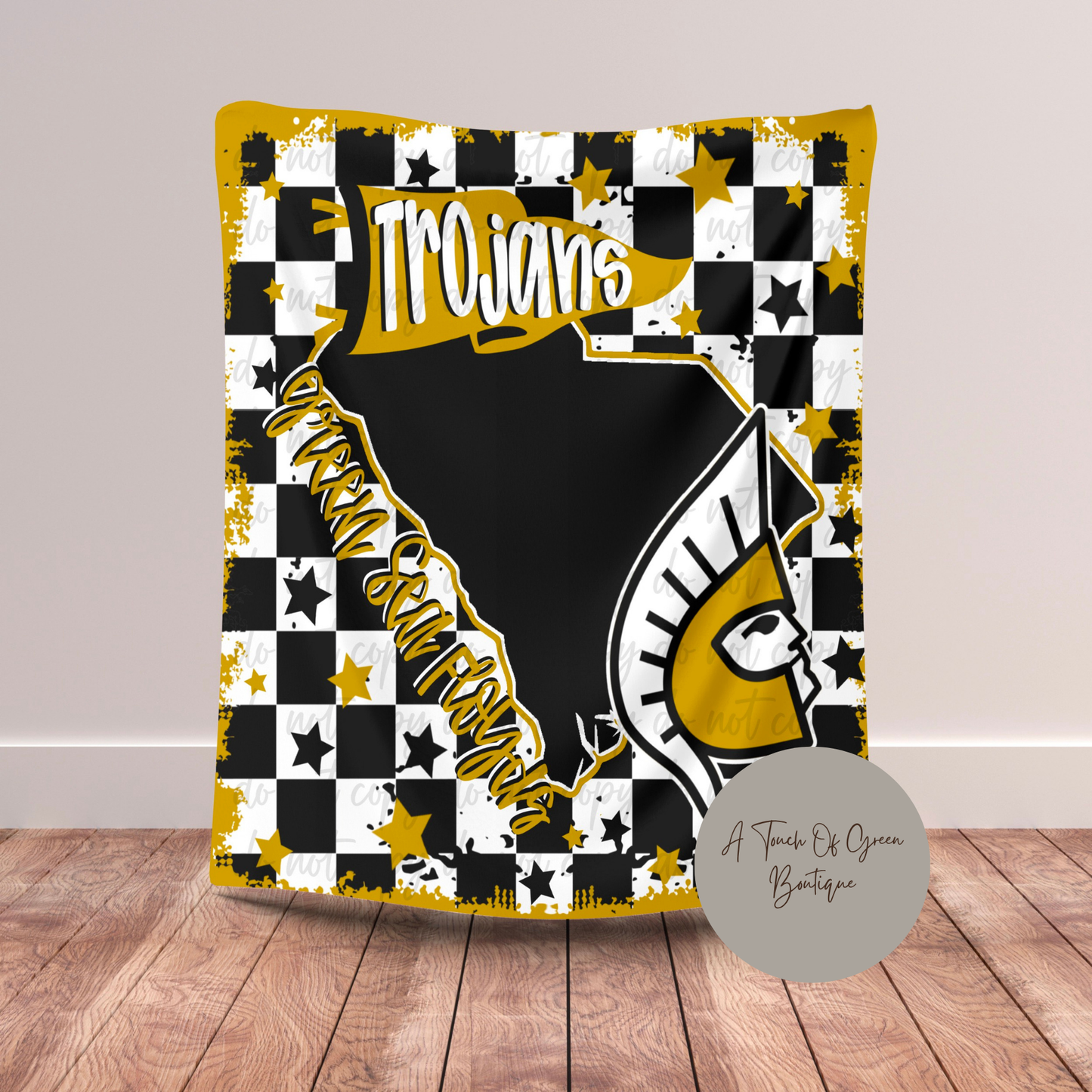 GSF Trojans Plush Blanket