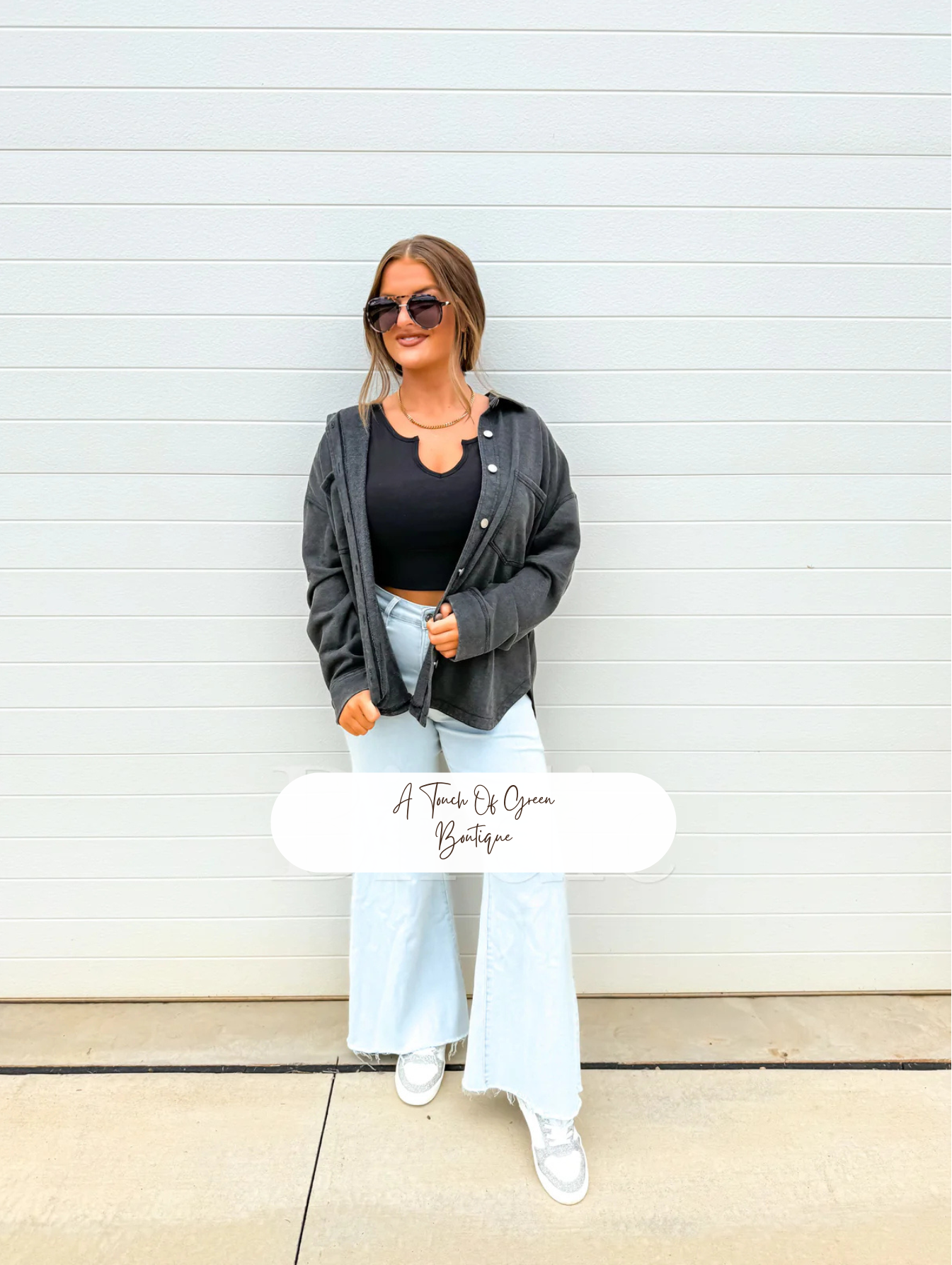 PREORDER French Terry Shacket in Black