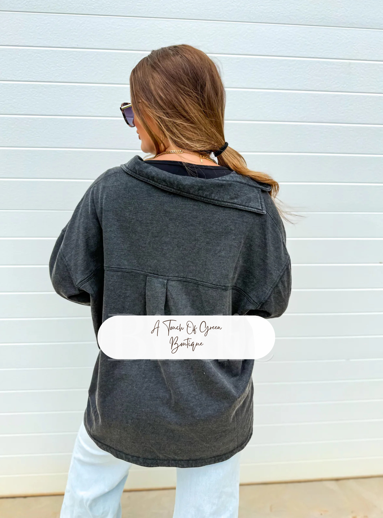 PREORDER French Terry Shacket in Black