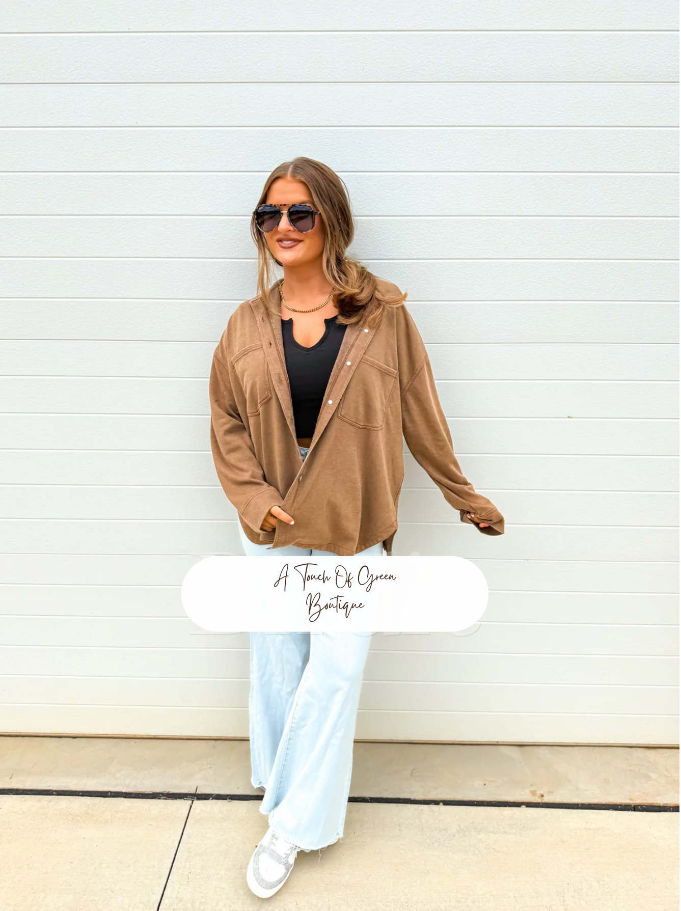 PREORDER French Terry Shacket in Tan