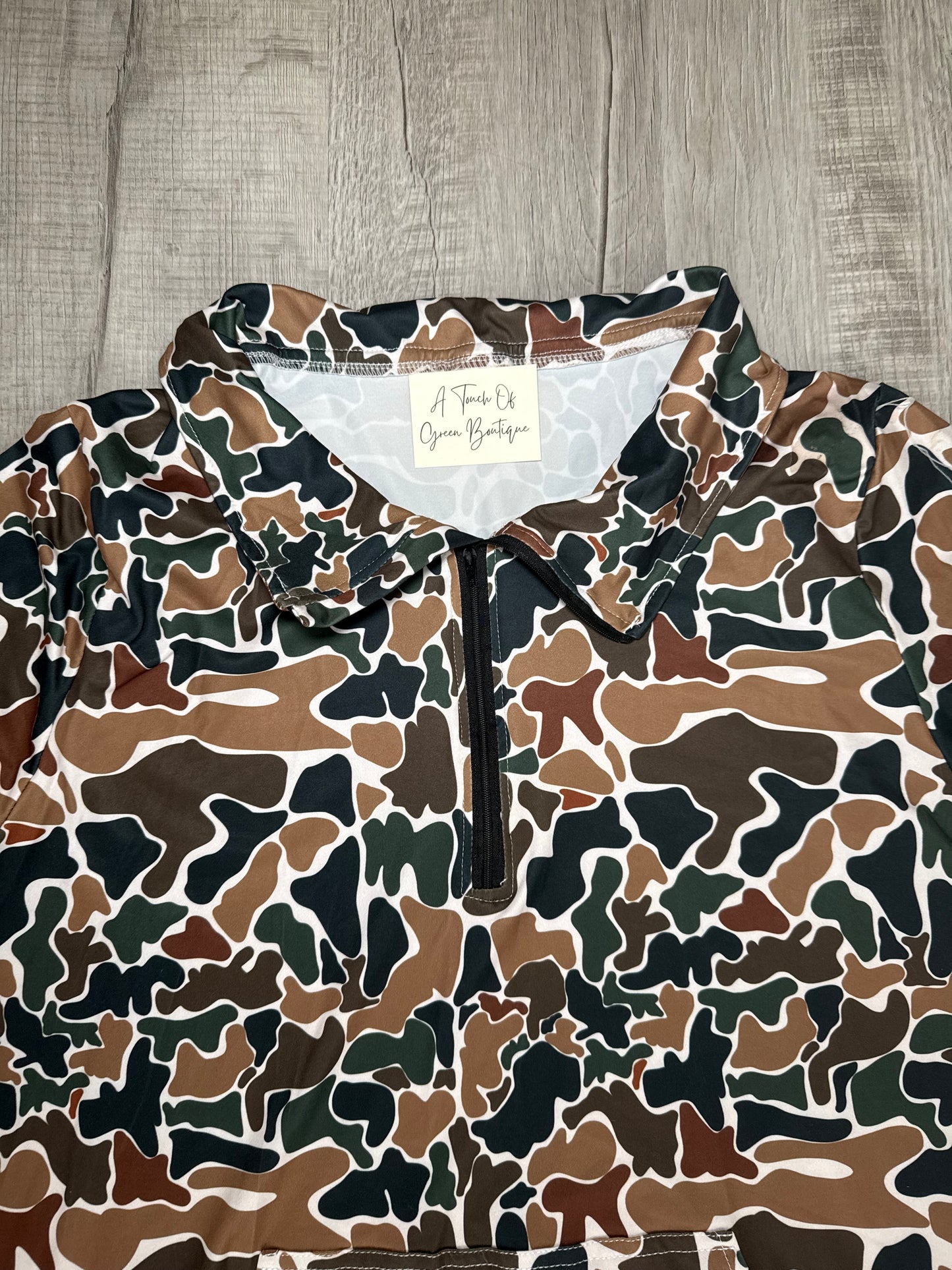 Adult Duck Camo Quarter Zip