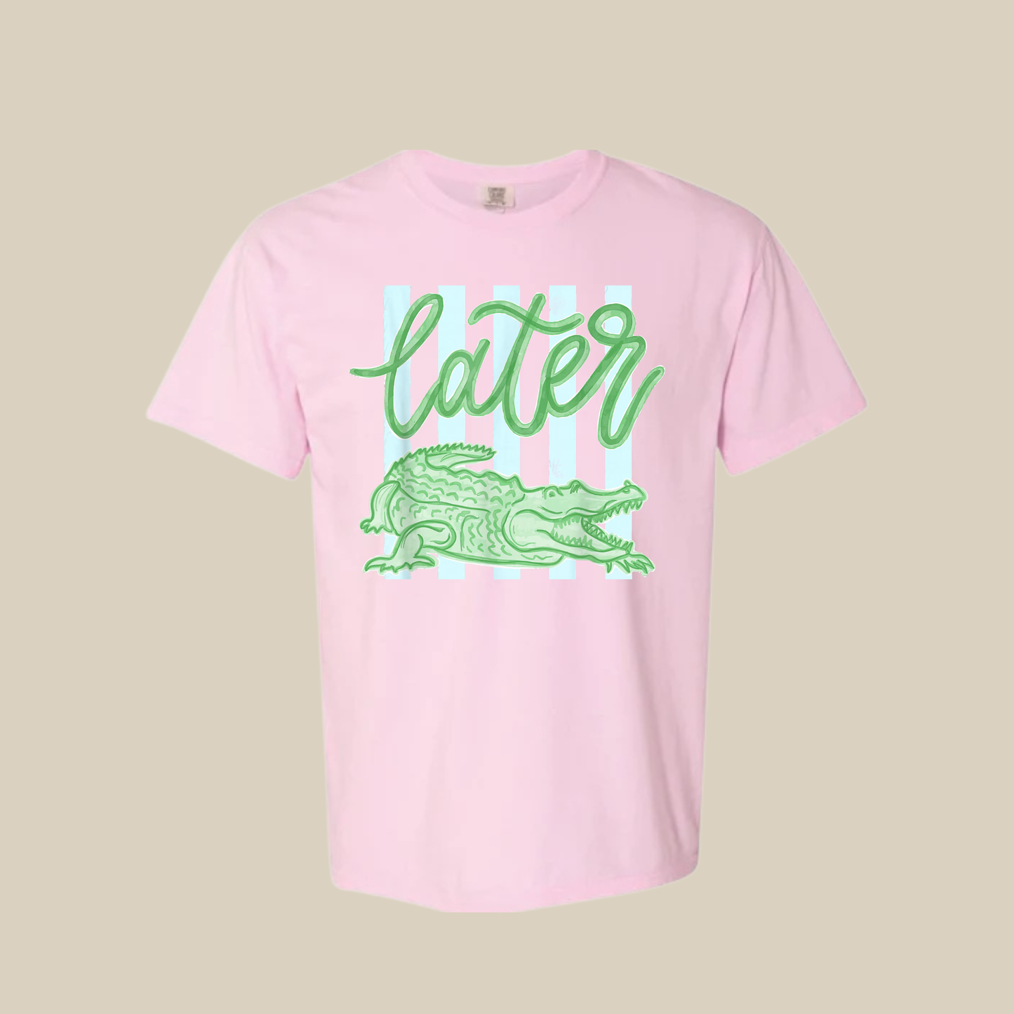 Later Gator Tee - pink blossom