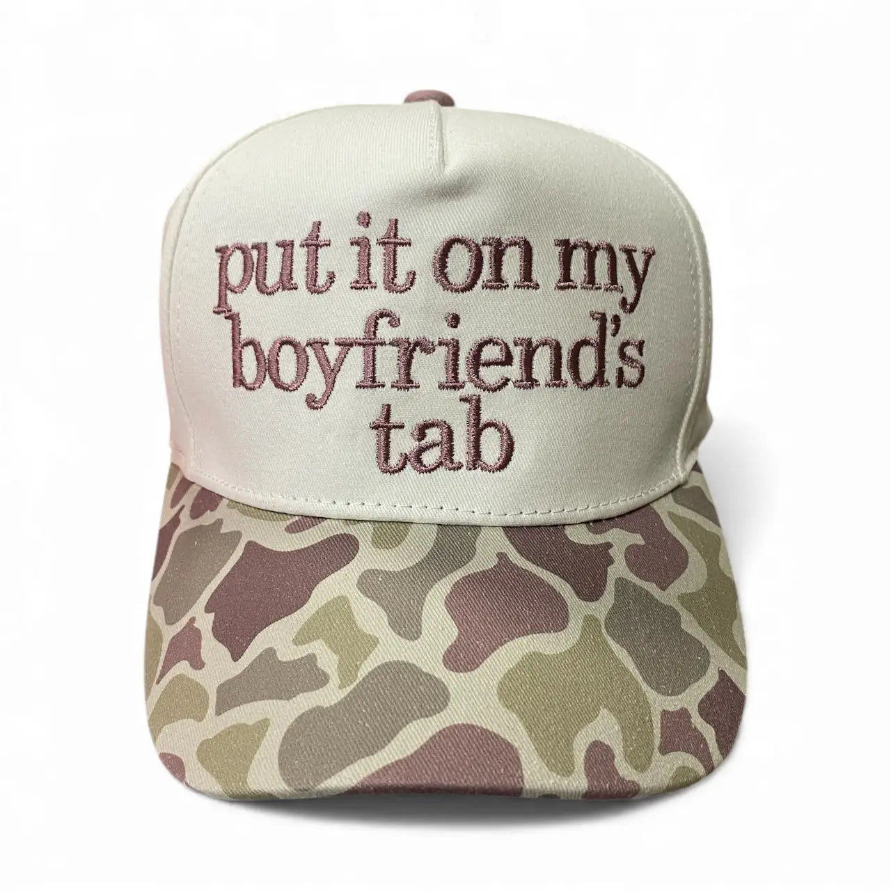 Boyfriends Tab Light Camo Trucker Hat
