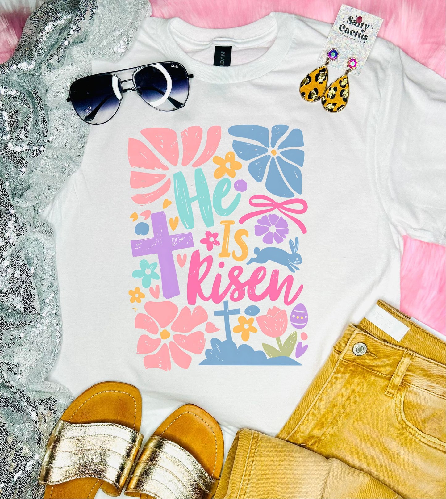 He Is Risen Tee