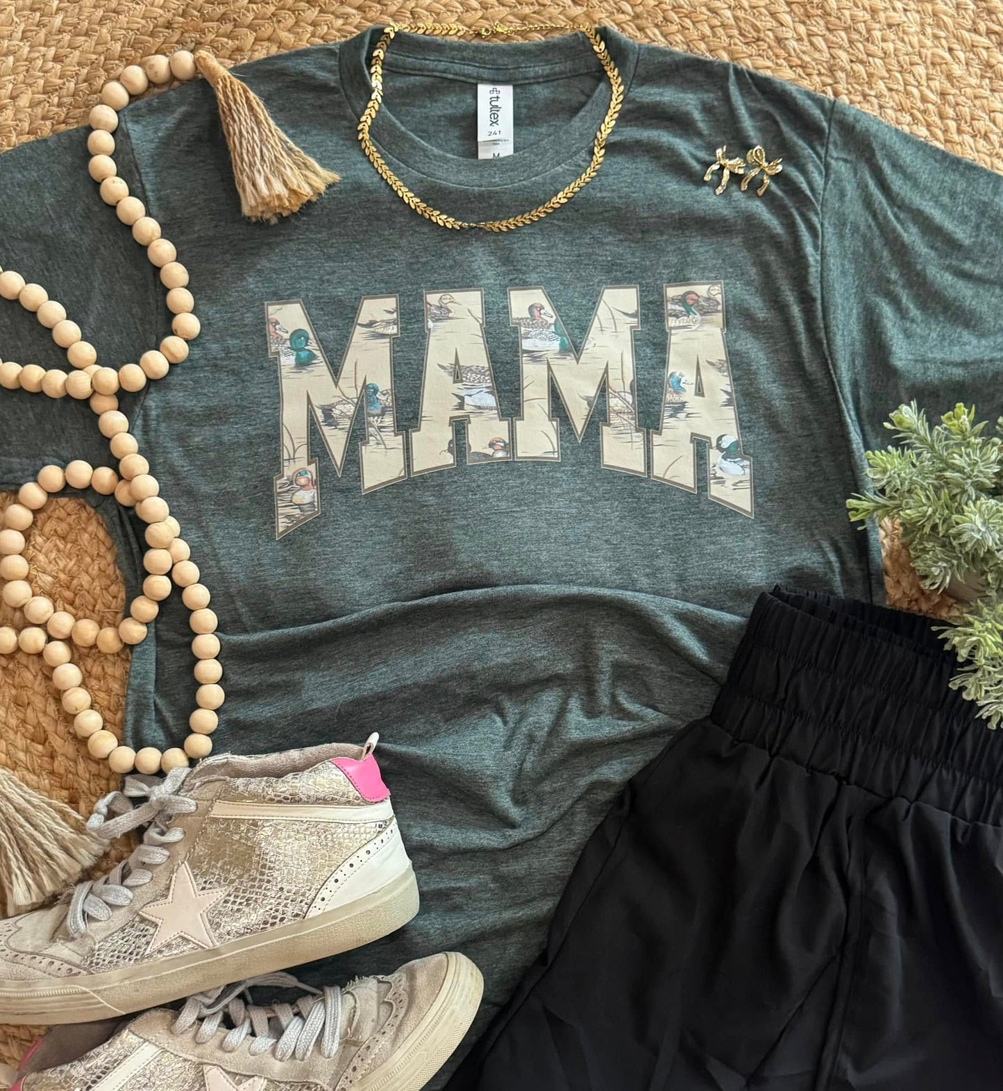 Women's Duck Print Mama Tee