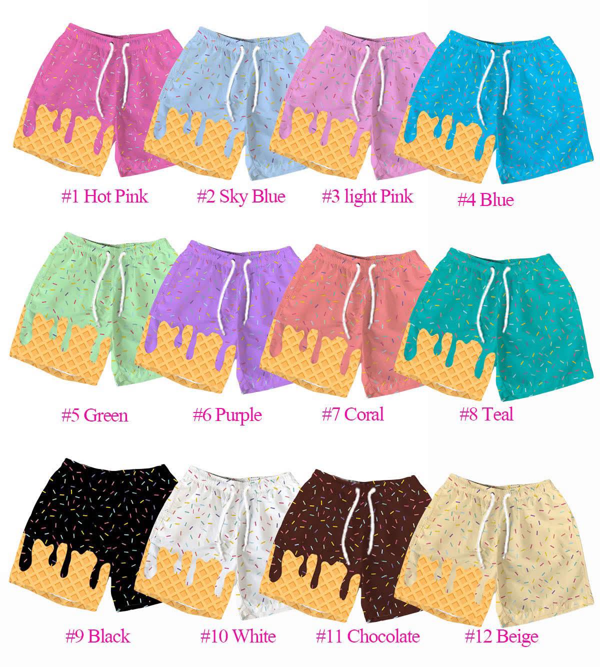 Dad & Me Waffle Ice Cream Swim Trunks
