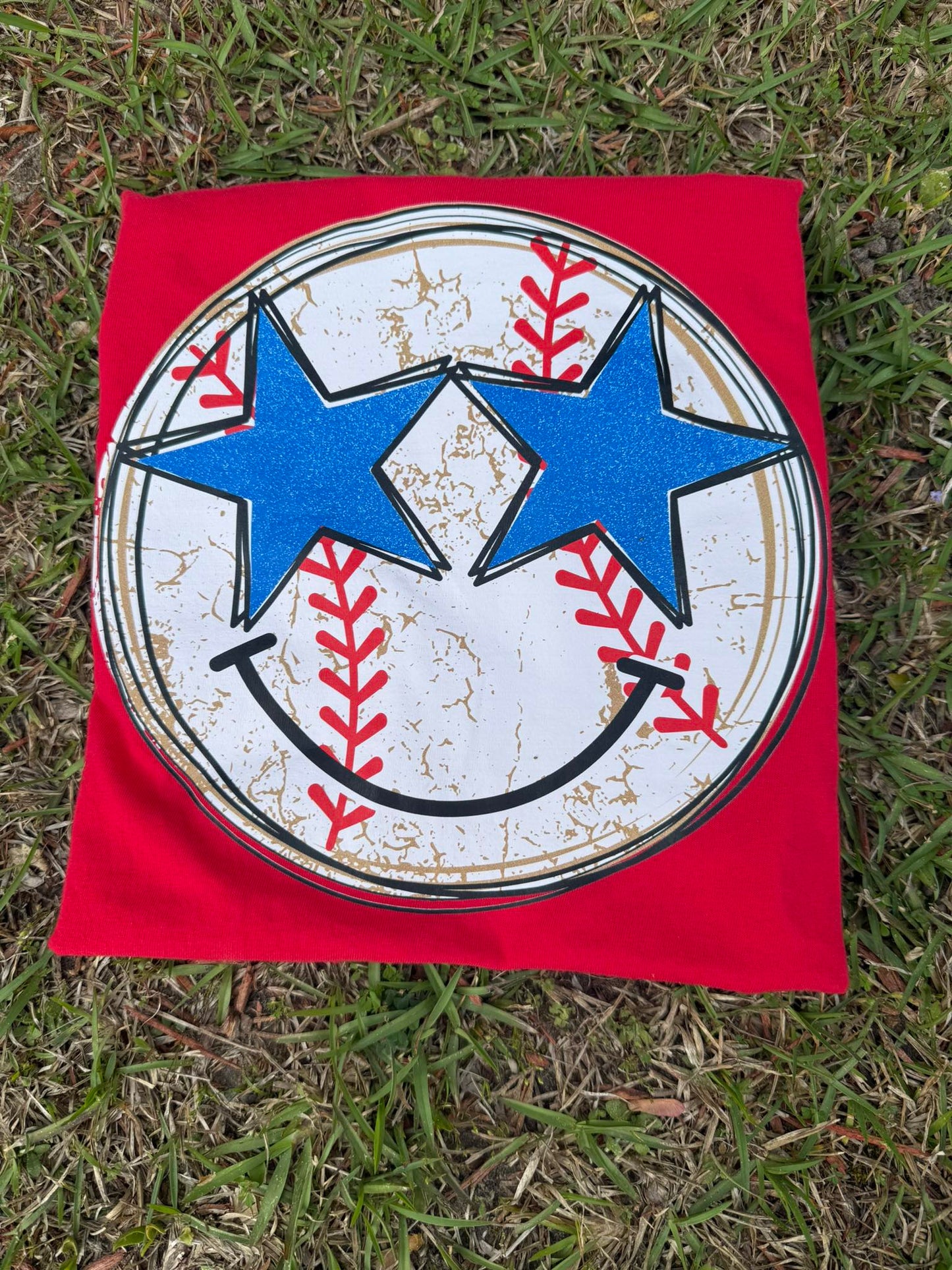 Baseball Smiley Tee