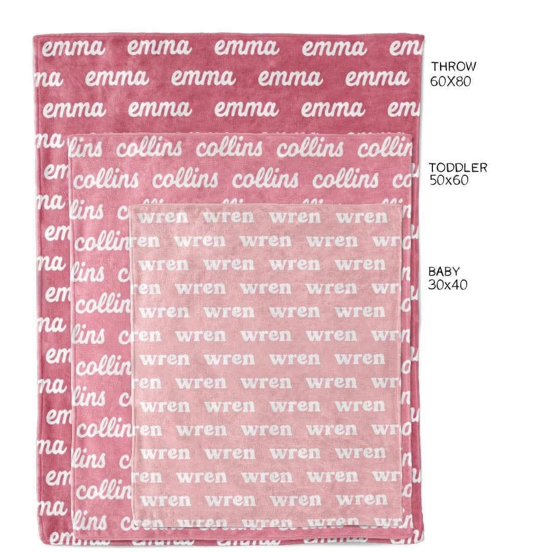 Custom Name Blankets