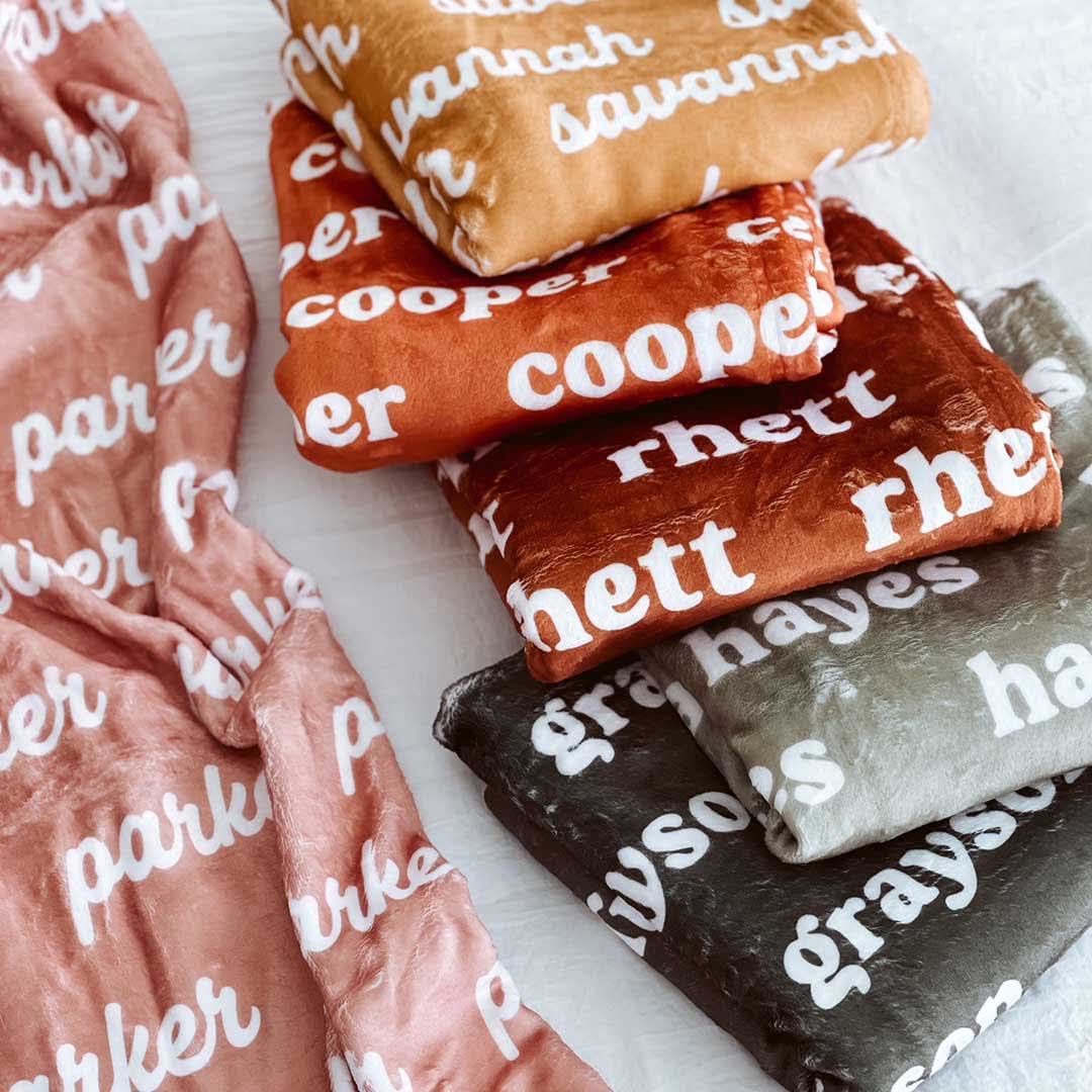 Custom Name Blankets
