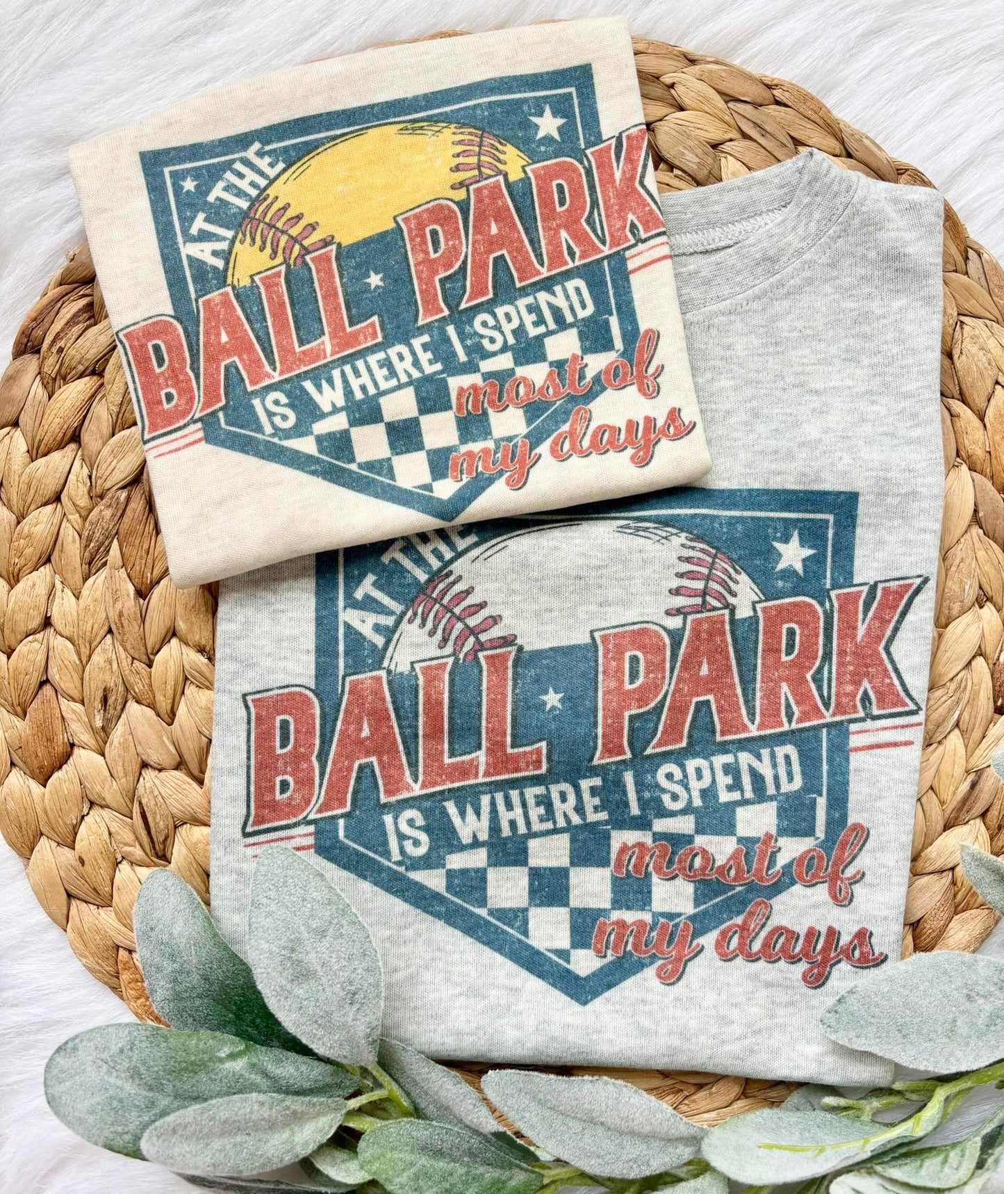 Adult At The Ballpark Is Where I Spend Most Of My Days T-shirt