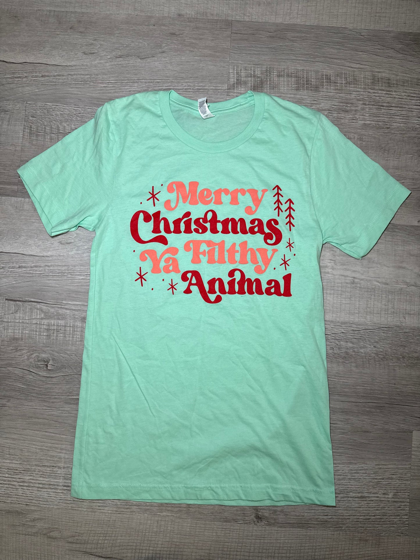 Merry Christmas Ya Filthy Animals Tee