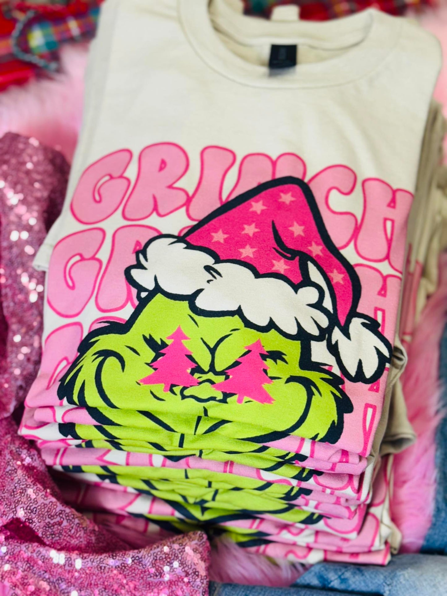Grinch Tan Tee