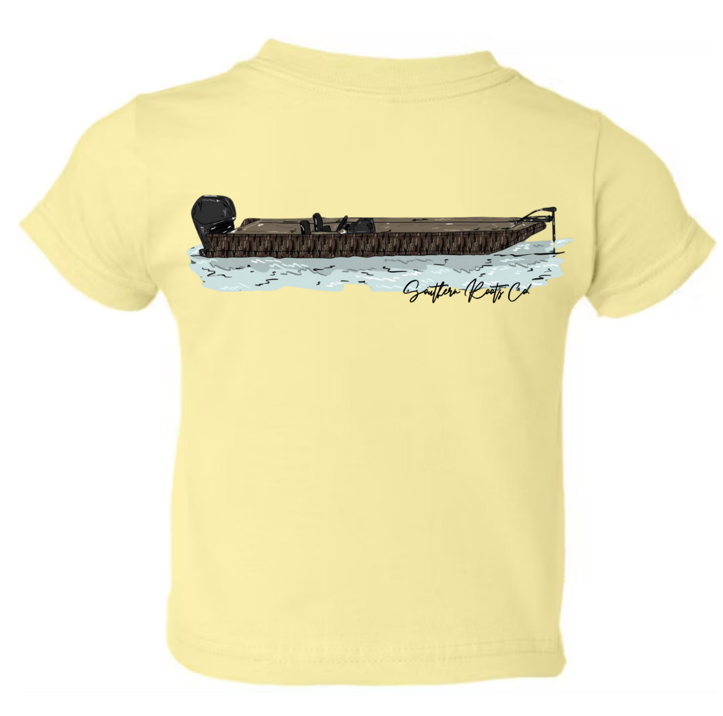 Boys Camo Waterfowl Boat Tee