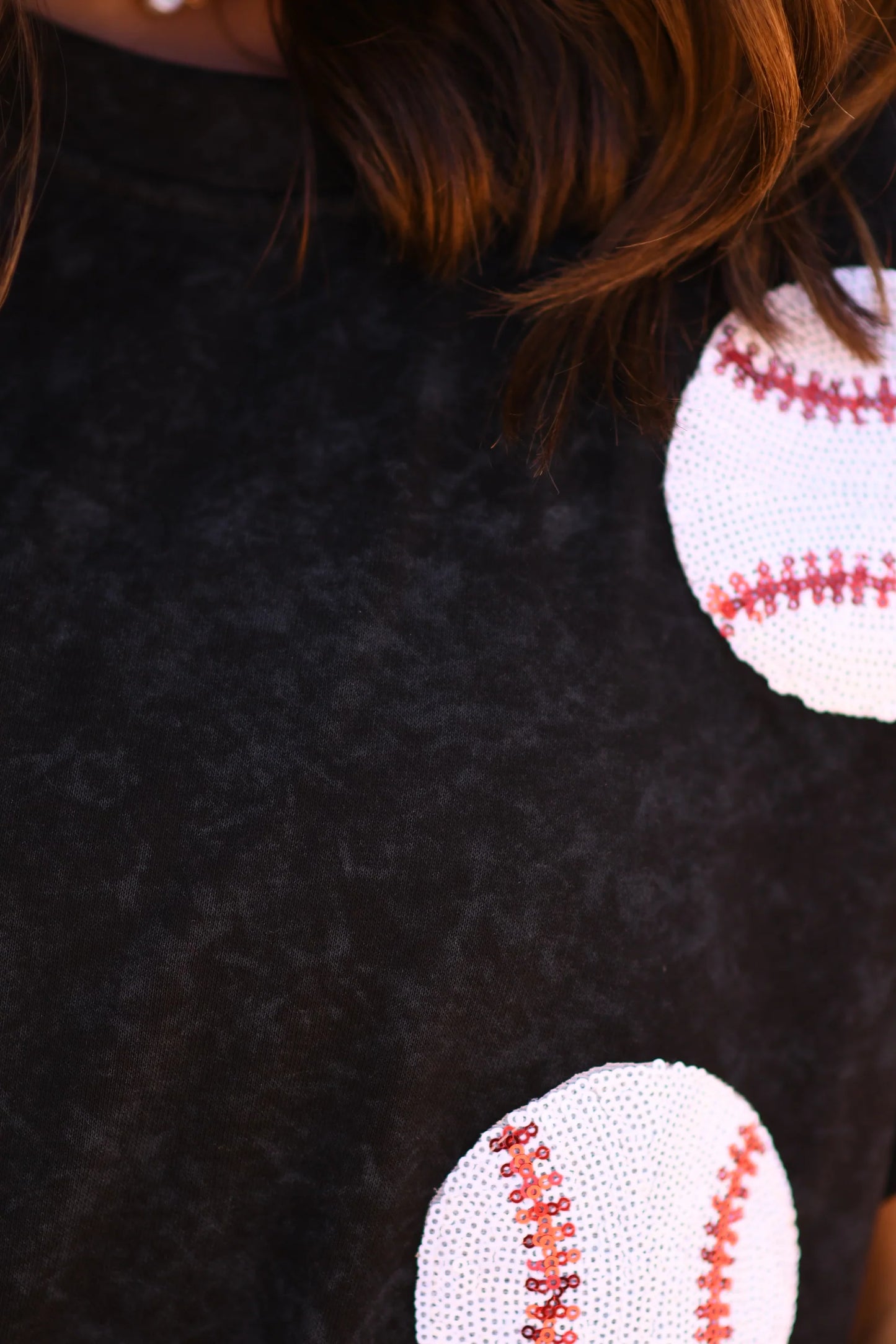 Sequin Baseball Top- PREORDER