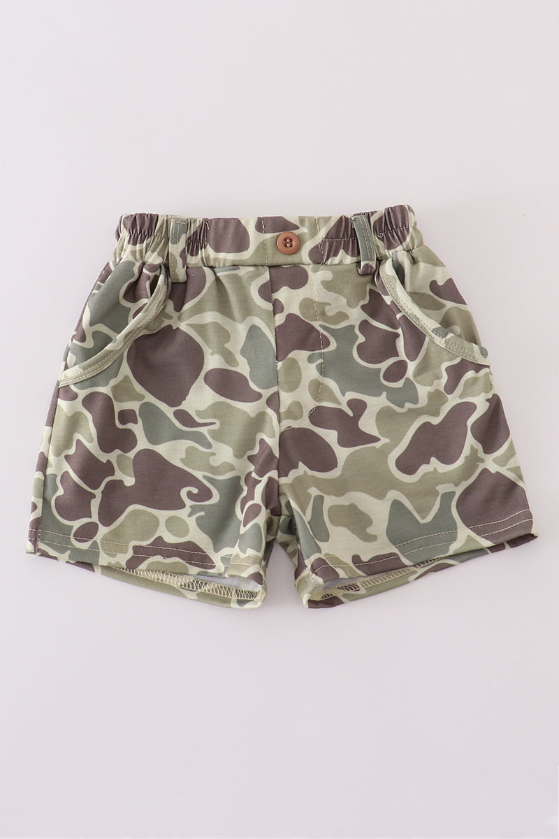 Kids Old School Camo Shorts