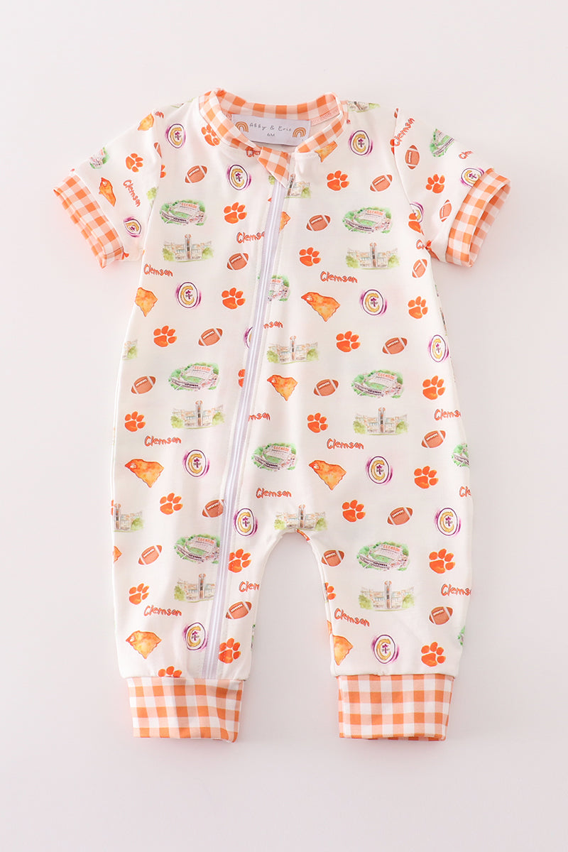 Orange Clemson Tigers Romper