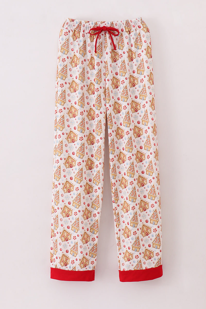 Womens Christmas Gingerbread PJ Pants
