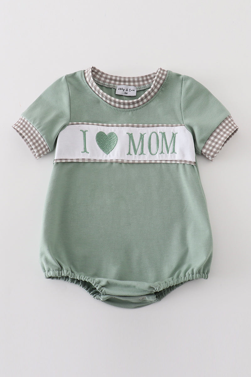 Green I Love Mom Bubble