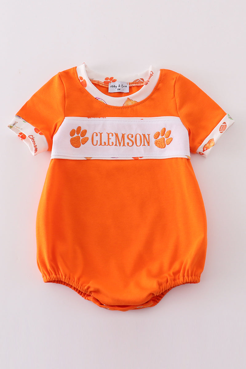 Boys Embroidered Clemson Bubble