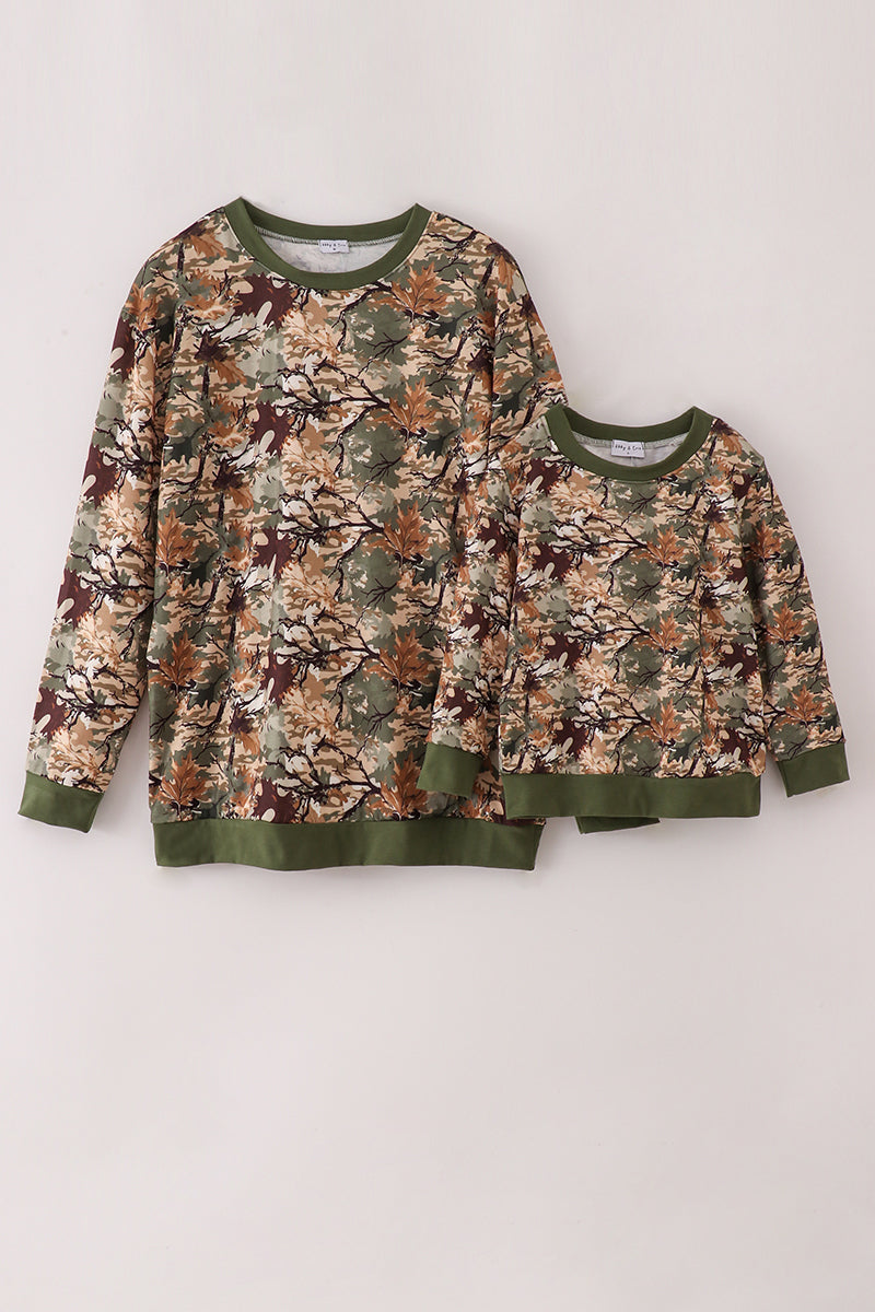 Leaf Camouflage Dad&Me Sweatshirt