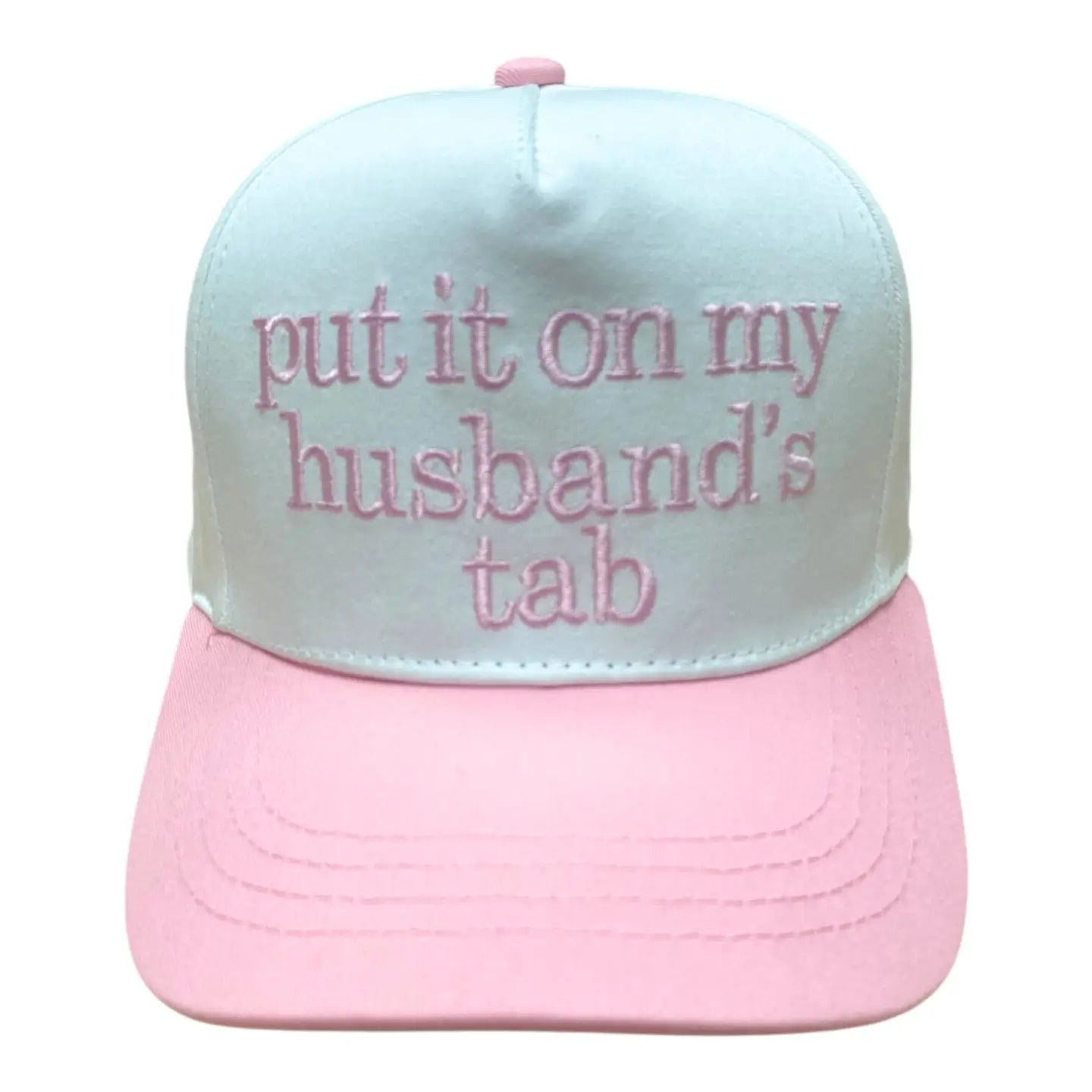 Husbands Tab Pink Trucker Hat