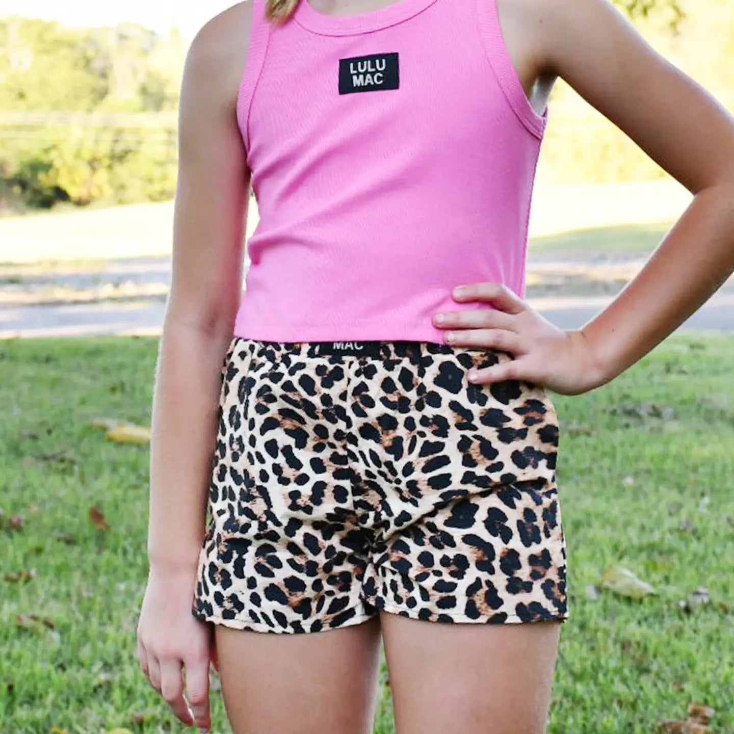 Youth Leopard Shorts