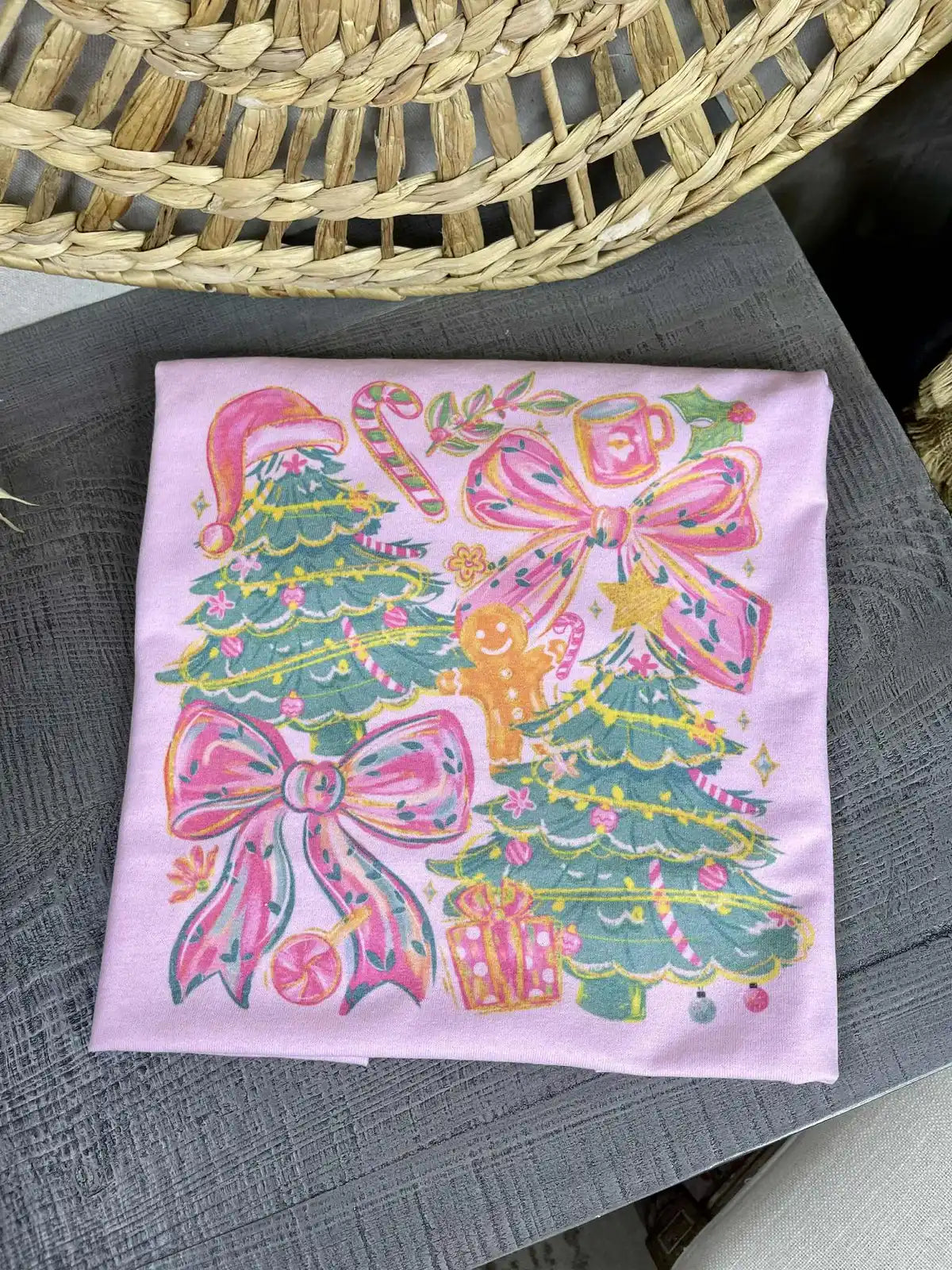 Trees and Bows (Gildan Tee)-SALE