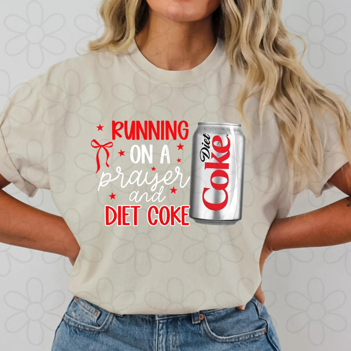 Running On A Prayer & Diet Coke Graphic Tee
