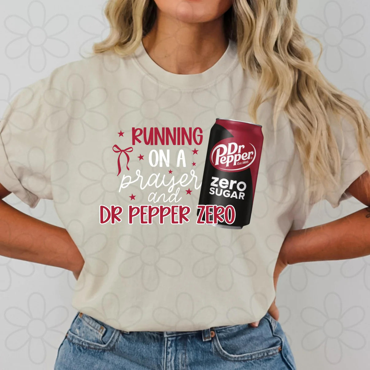 Running On A Prayer & Dr Pepper Zero Graphic Tee