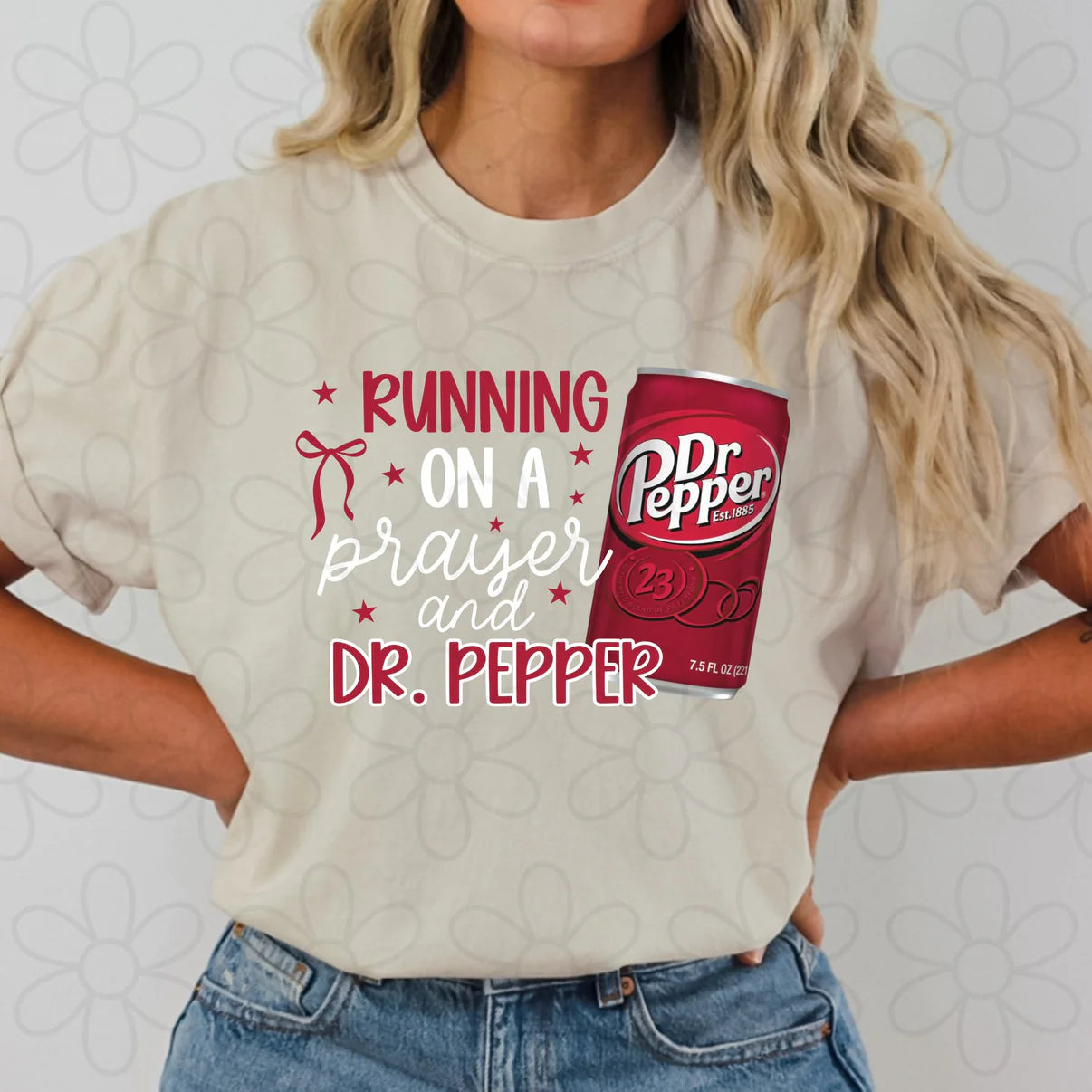 Running On A Prayer & Dr Pepper Graphic Tee