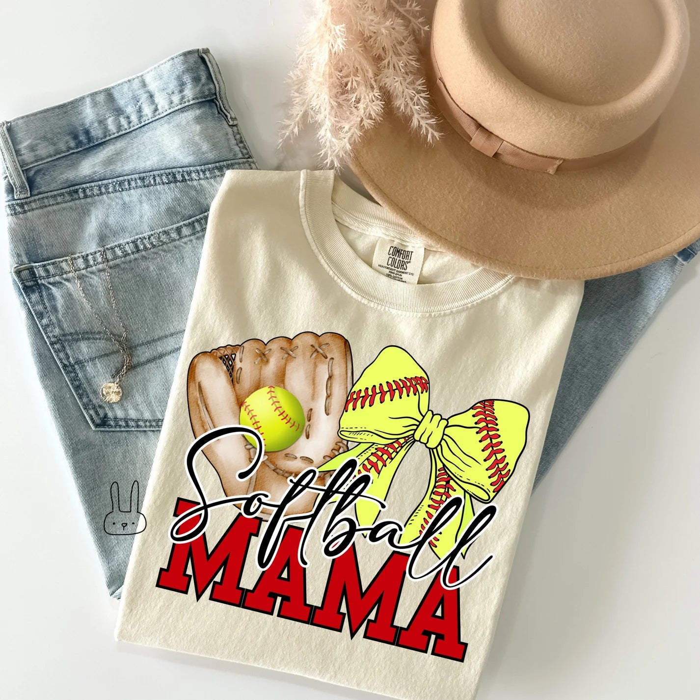 Adult Customizable Softball Tee