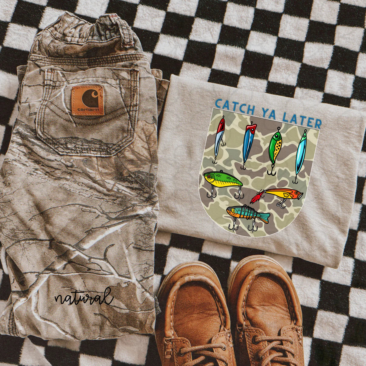 Boys Catch Ya Later Fishing Tee