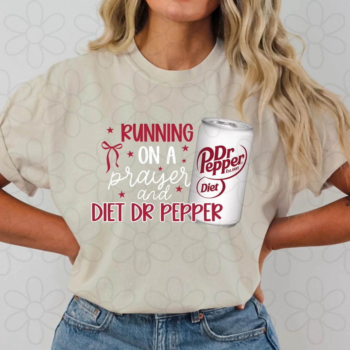 Running On A Prayer & Diet Dr Pepper Graphic Tee