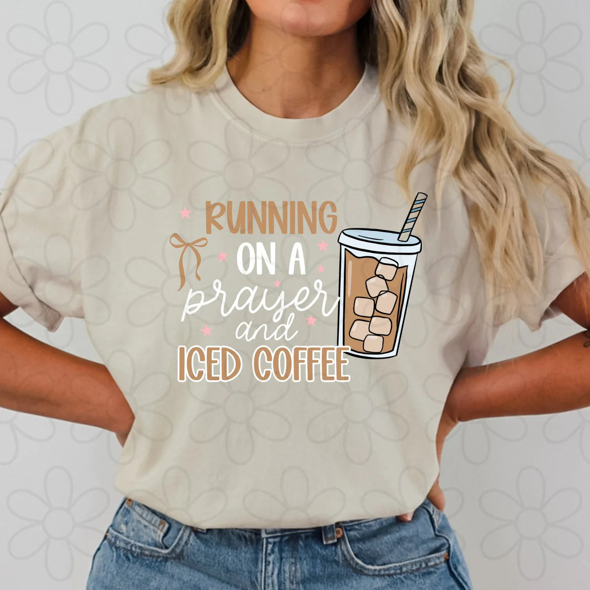Running On A Prayer & Iced Coffee Graphic Tee