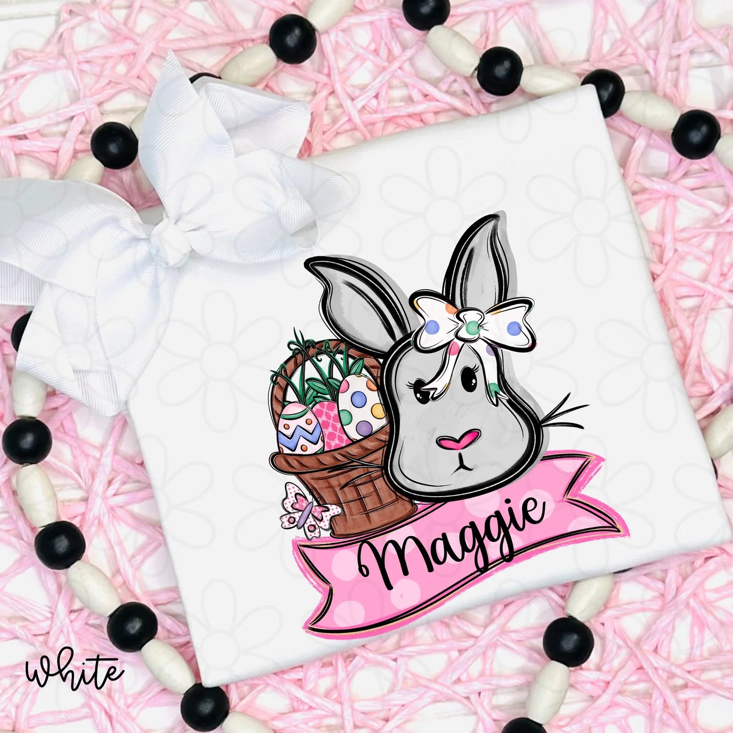 Boys Easter Bunny Name Tee