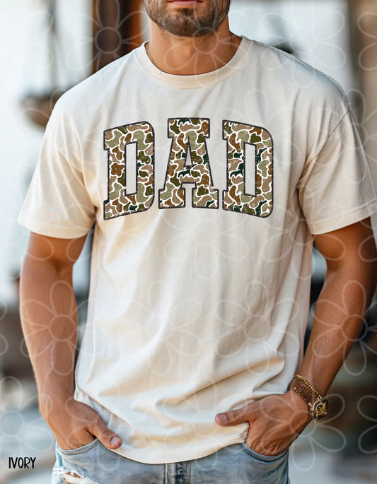 Retro Camo Dad T-shirt