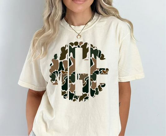 Duck Camo Monogram Tee