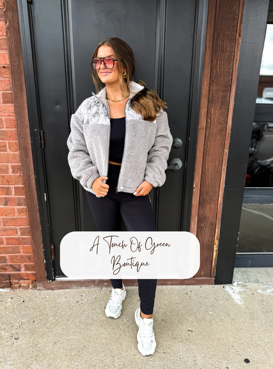 PREORDER Wilderness Sherpa Jacket in Gray