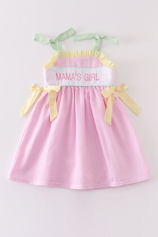 Girls Seersucker Mama's Girl Dress