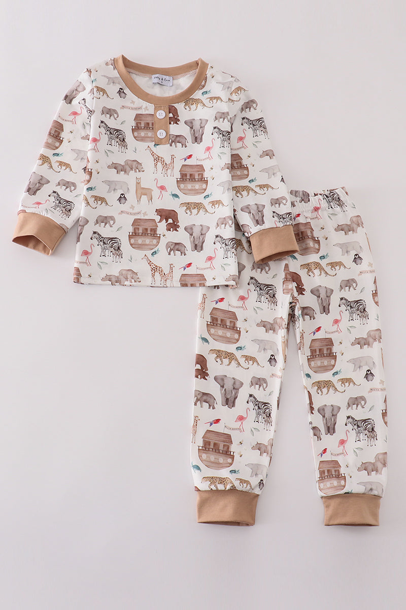 Boys Noah Ark Pj Set