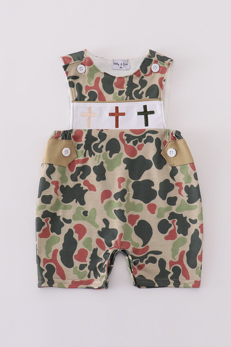 Boys Embroidered Camo JonJon