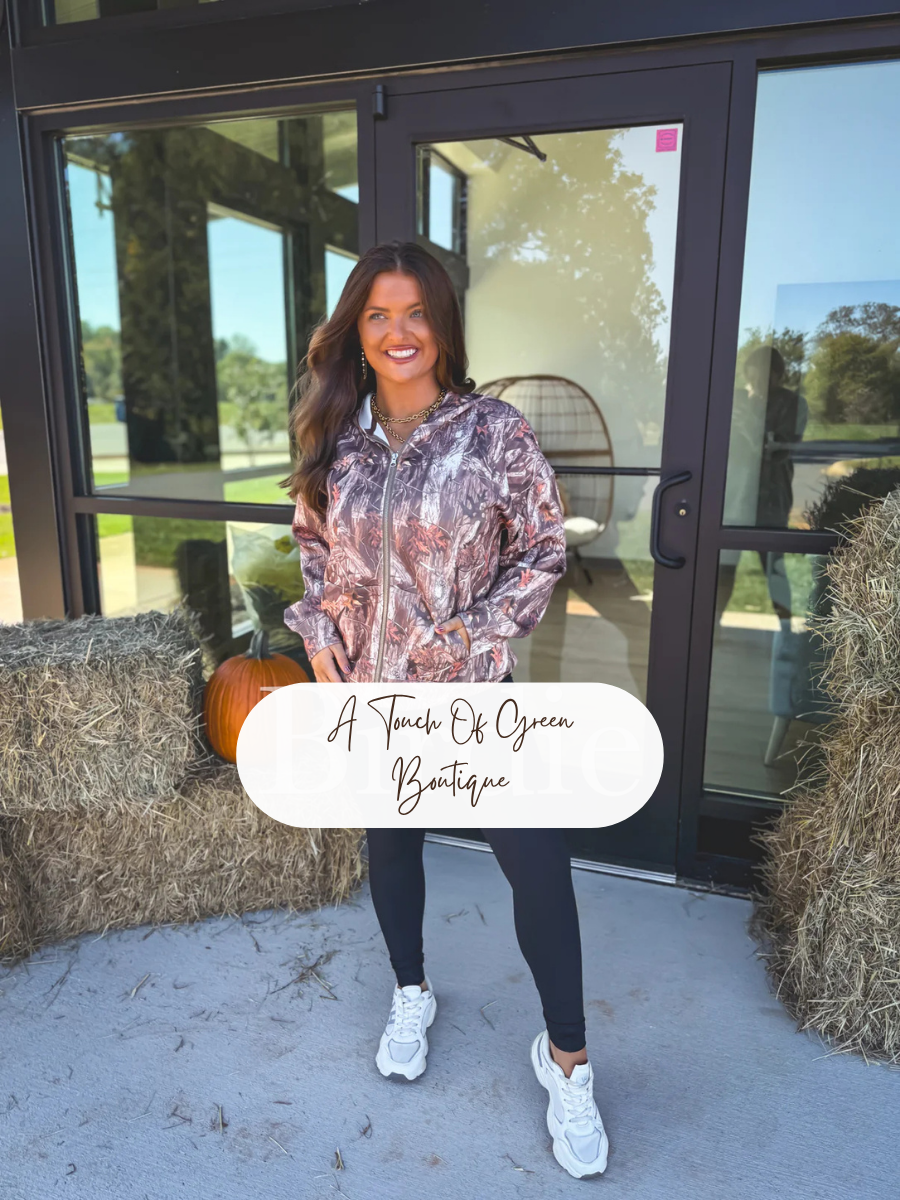 PREORDER Zip Hooded Jacket in Woodland Camo