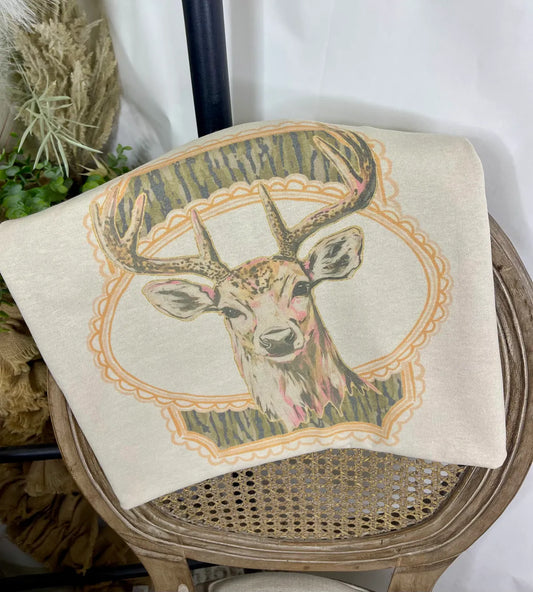 Deer with Camo Tee