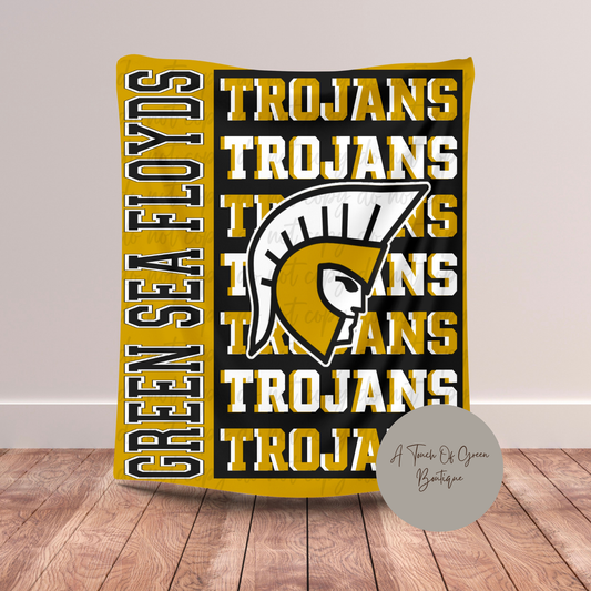 GSF Trojans Plush Blanket