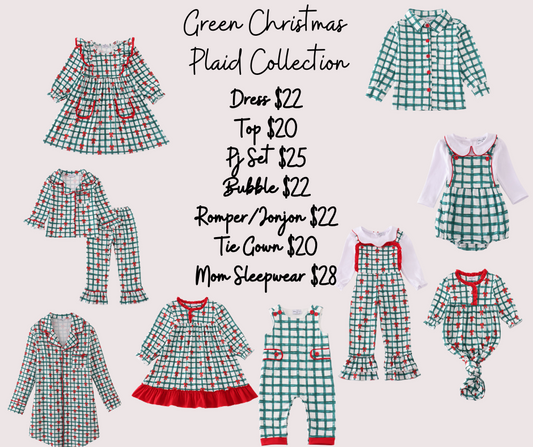 Green Christmas Plaid Collection