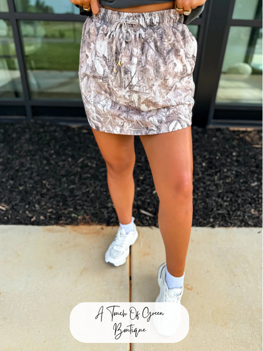 PREORDER Dark Camo Active Skort