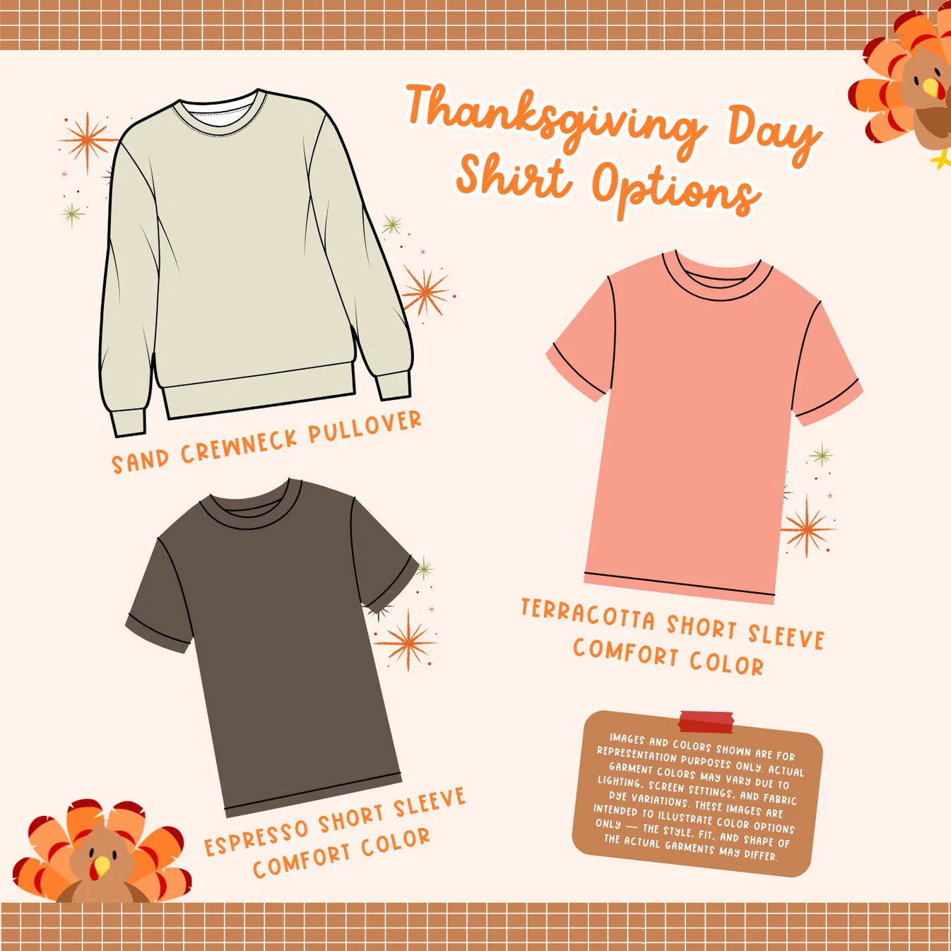 Embroidered Give Thanks Appliqué Tee/Crewneck